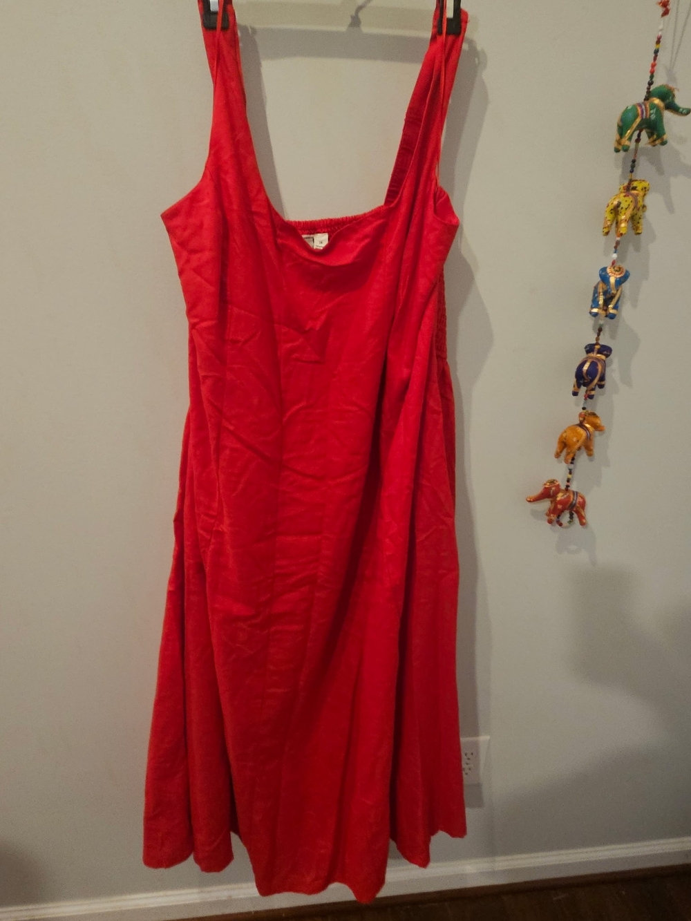 Vibrant Red Sleeveless Maxi Dress